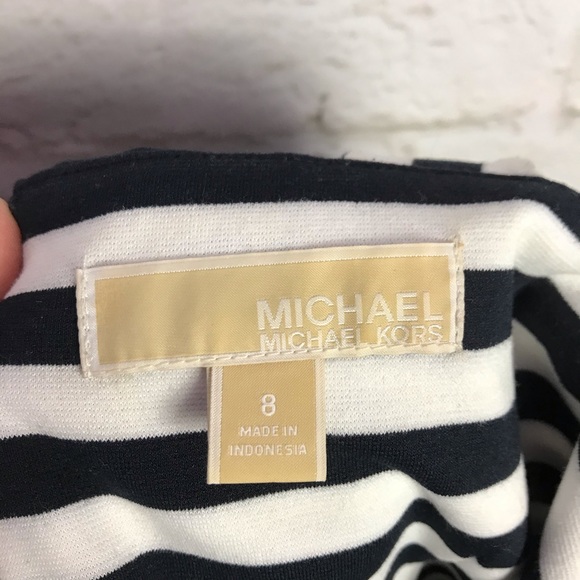 Michael Kors Chevron Striped Ponte Tank Dress 8 - Picture 5 of 7
